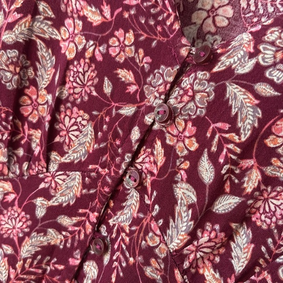 Old Navy Floral Print Midi Dress - Picture 4 of 7